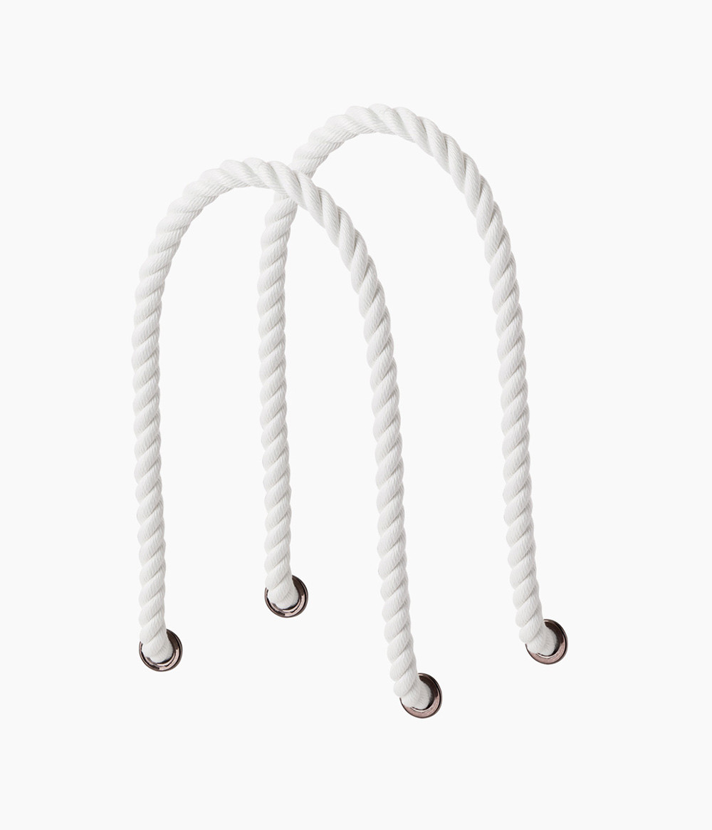 O bag Beach Långa Rephandtag Vita - White