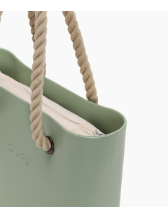 O bag Mini Matcha komplett set med Natural innerväska närbild