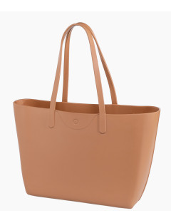 O bag Icon Rum beige kulör shoppingväska i EVA-material. Framsida