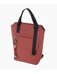 O bag Zaino Terra Rossa ryggsäck vinkelsida med justerbara axelremmar