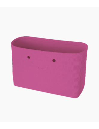 O bag Beach Body Pink rosa strandväska med flätad struktur