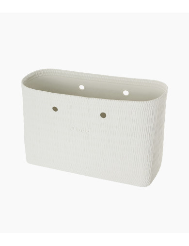O bag Beach Body White - Vit - Strandväska med flätad struktur