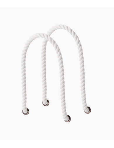 Vita Långa Rephandtag | O bag Mini White