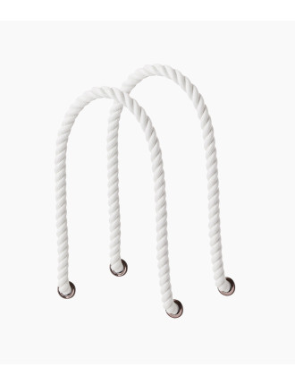 Vita Långa Rephandtag | O bag Mini White